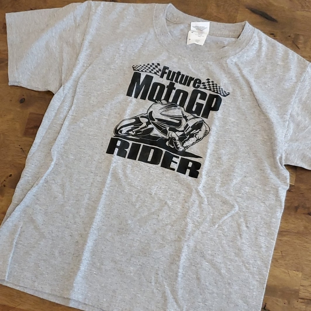 Youth "Future MotoGP Rider" t-shirt sz M [427]